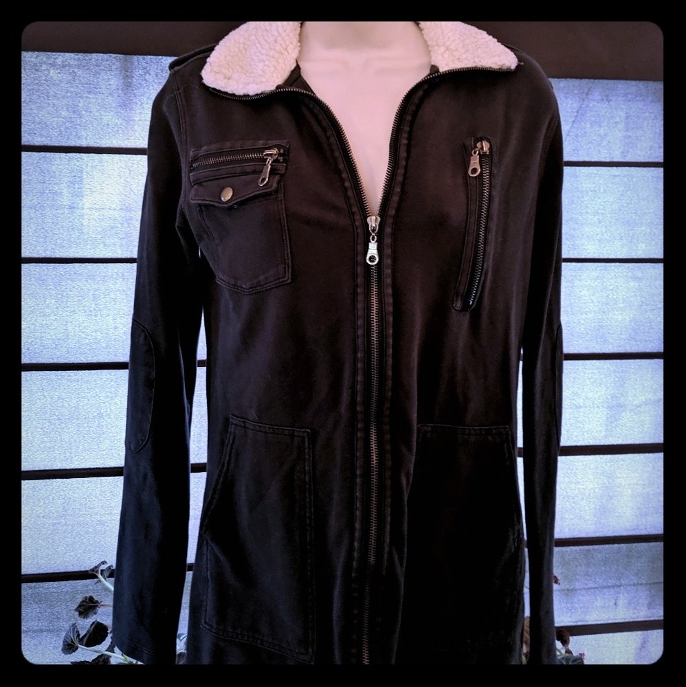 Blake brand blonde cut sweatshirt jacket women's S